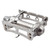 MKS Sylvan Track Cage Pedals - Aluminum Alloy, Chromoly Axle, Toe Clip Compatible SYLVAN TRACK Silver