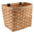 Sunlite Wooden Classic Bicycle Basket - Beech Wood Leather Straps 90406