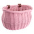 Sunlite Willow Bushel Basket 13x8x9 w/ Strap-On Handlebar Mount 90200