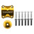 Thomson Stem Dress Up Kit - Gold Handlebar Clamp and Top Cap, Bolt Set SM-A004-GD