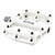 Origin8 Retox 9/16" Composite Platform Pedals Removable Pins 410238