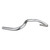 Nitto Aluminum Swept Back Cruiser Handlebar 25.4mm, 70 Bend, 65mm Rise B302AA 25.4 Silver W490