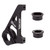 Premium BMX Disc Brake Adapters for Standard and Sliding Dropouts | Post Mount Compatibility, 10mm Hubs, Enhanced Braking Control BX-BA1-DAIA10-BK