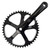 Origin8 Aluminum Track/SS Crankset 165x46mm, JIS Square Taper 210494