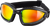 Bobster Ballast Convertible Goggle - Black - Crimson/Red/Yellow Mirror Lens BBL002