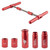 Wheels Manufacturing Shock Bushing Press Kit - Machined Aluminum Tool for 12mm and 1/2" Bushings ST0006