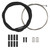 Clarks Stainless Steel Bike Gear Cable Kit - MTB and Road, Front and Rear 8009BLK