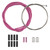 Clarks Stainless Steel Sport Bike Gear Cable Kit - Pink, 4mm/1.1mm 8009 PINK