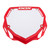 BOX Two Number Plate Large, Red, 8.25 x 9.5", 95g, 3D Injection Molding BX-NP13000LG-RD