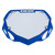 BOX Two Number Plate, Small (73g, 6.5" x 9"), Blue, Hook and Loop Closures BX-NP13000SM-BL