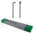 DT Swiss Champion J-Bend 2.34mm 13G Silver Spokes - Heavy Load Bike Wheel Components SCH023270N0100