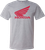 Honda Apparel Honda Wing T-Shirt - Heather Gray - 2Xl NP21S-M1820-2X