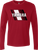 Yamaha Apparel Yamaha Heritage Diagonal Long-Sleeve T-Shirt - Red - Large NP21S-M3119-L