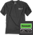 Factory Effex Kawasaki Starting Line T-Shirt - Heather Charcoal - Large 27-87104