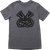 Moose Offroad Youth Agroid Shadow T-Shirt - Gray - Medium 3032-3497