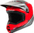 FLY RACING Kinetic Vision Helmet Red/Grey Sm F73-8653S
