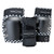 Protec Street Gear Open Back Unisex Knee and Wrist Pads XL Checkerboard 10004266