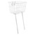 Wald Heavy-Duty Steel Front Bike Basket White 135WH