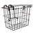 Wald Steel Bolt-On Front Bicycle Baskets Quick-Release 11.75x8x9" Black 3114GB