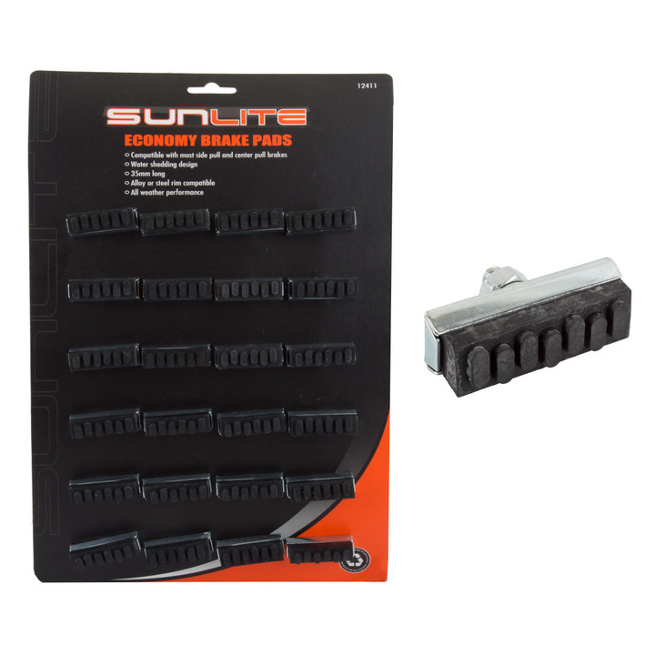 Sunlite Bicycle Brake Pads Card of 12pr 12411