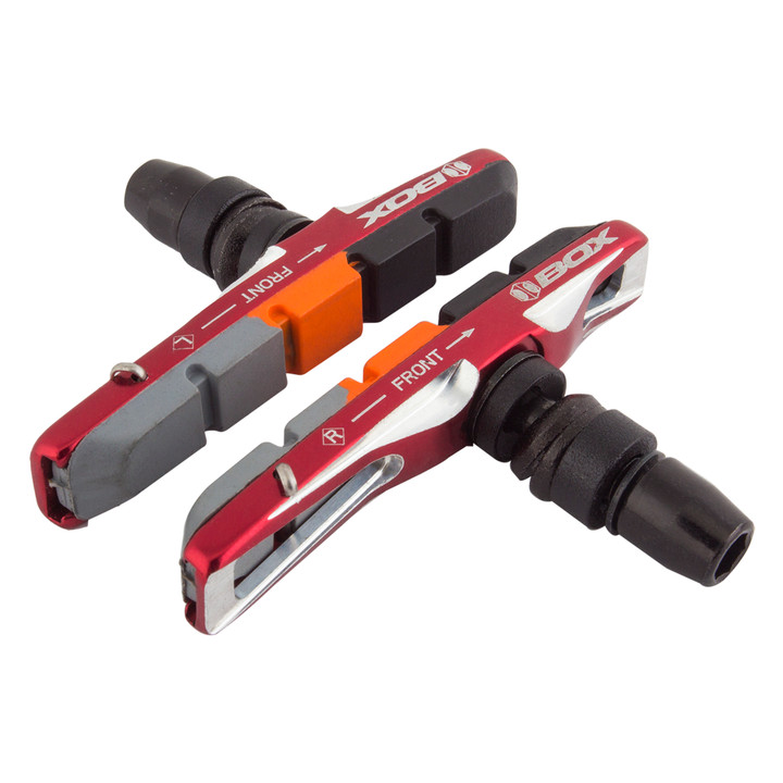 Box CNC-Machined Bicycle Brake Shoes Red BX-BP1300PRO-RD