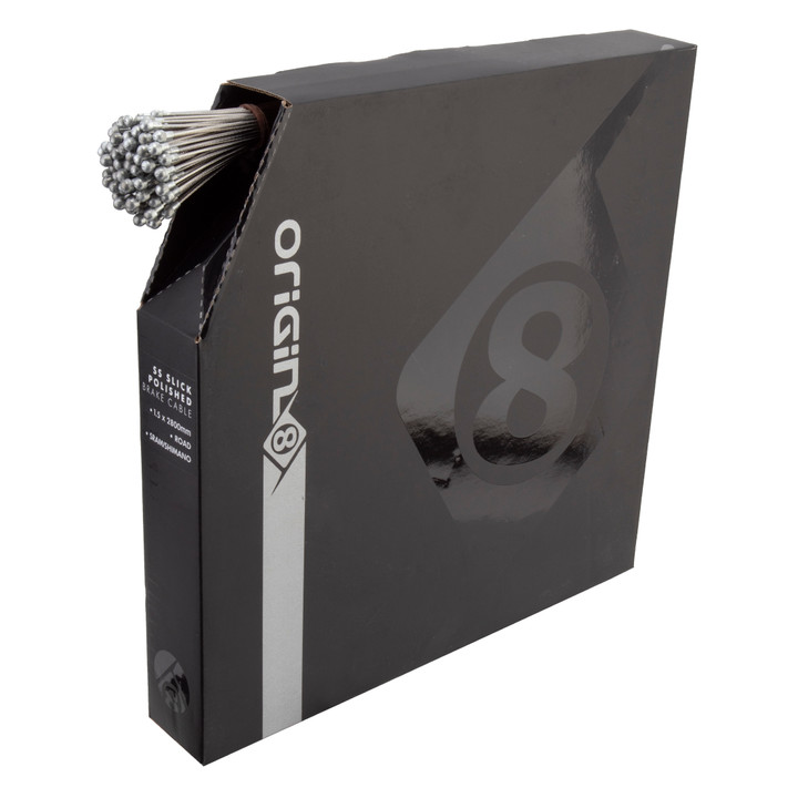 Origin8 SS Slick Brake Cable Road Polished 2800mm 1.5mm 14867