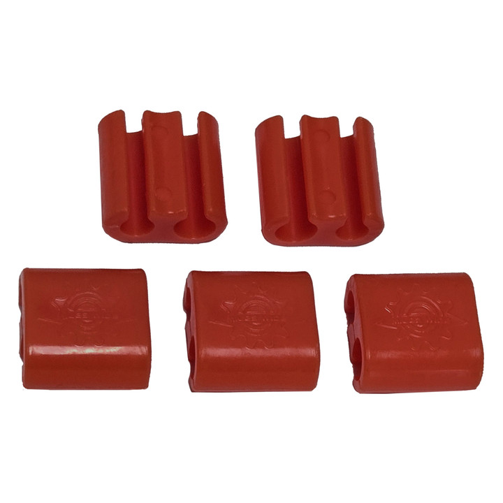 Miles Wide Bike Cable Management Clips Red CBRDV1.0