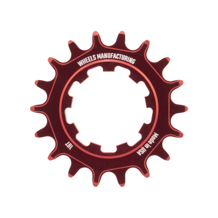 Wheels MFG High-Performance Aluminum Solo-Speed Cog 18T Red SOLO-XD-18T-2