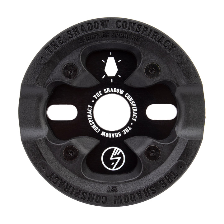 The Shadow Conspiracy Aluminum BMX Chainring 25T Black 103-06256 25T