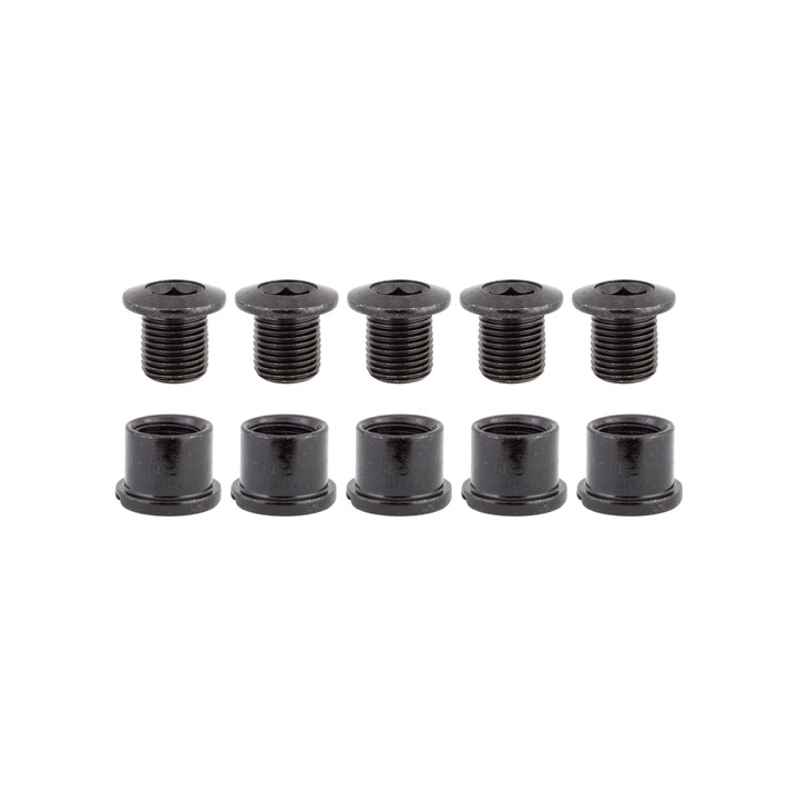 Origin8 Thruster Chainring Bolt Set M8x8.5mm Bolt (x5) / M8x8.7mm Nut (x5) / 2x Road 211122