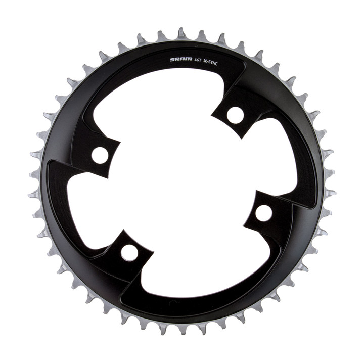 SRAM X-Sync 1x12-Speed Road Chainring 46T Black 00.6218.014.001