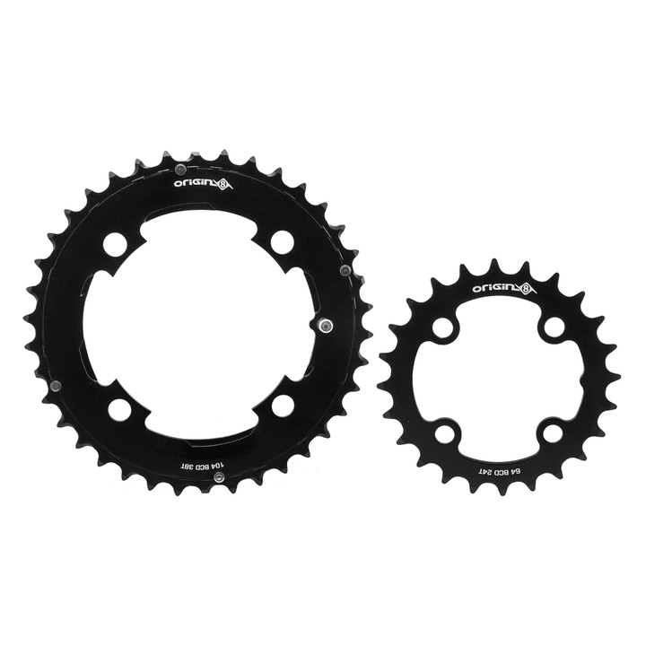 Origin8 Aluminum MTB and Boost 4-Bolt Chainring Sets 24/38T 211112