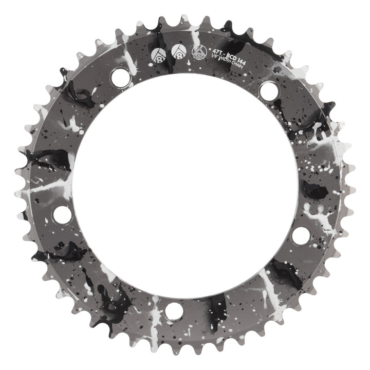 Origin8 CNC Machined Aluminum Bicycle Splat Track Chainring 47T Silver 212468