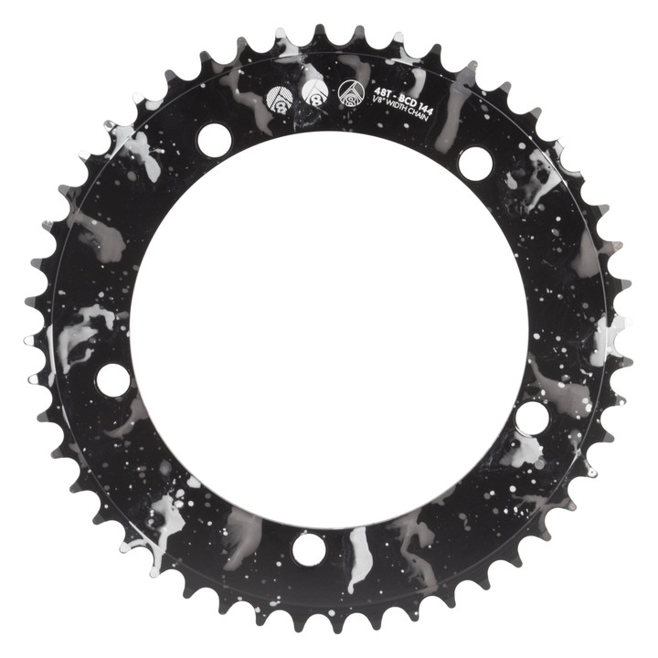 Origin8 CNC Machined Aluminum Bicycle Splat Track Chainring 48T Black 212469