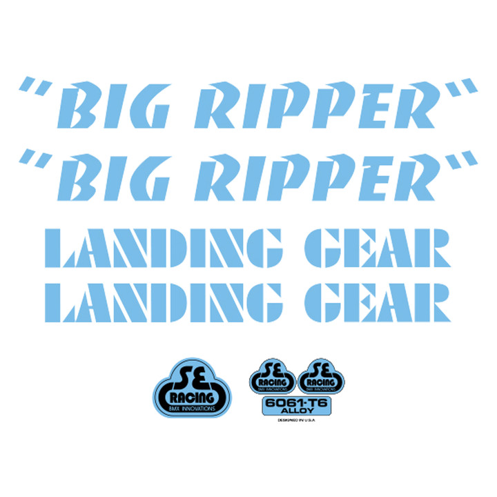 Genuine SE Bikes Decal Set Big Ripper Blue 4354