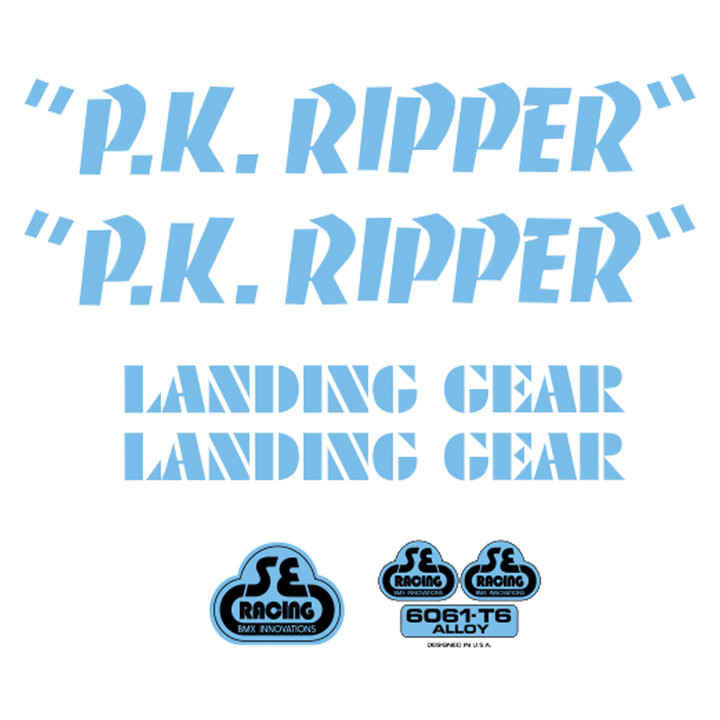 Genuine SE Bikes Decal Set PK Ripper Blue 4346