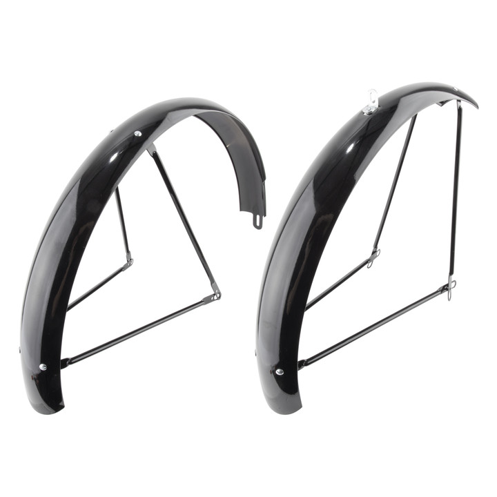 Wald Products Steel Bicycle Fender 26" x 75mm Black 962-26GB