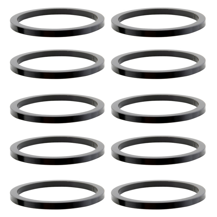 Origin8 Premium Alloy Bicycle Headset Spacers 1" x 2mm Black 35356