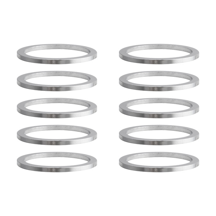 Origin8 Alloy Bicycle Headset Spacers 1-1/8" x 2mm Silver 35290