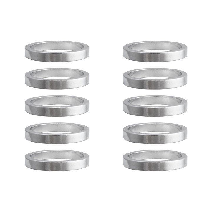 Origin8 Alloy Bicycle Headset Spacers 1-1/8" x 5mm Silver 35291