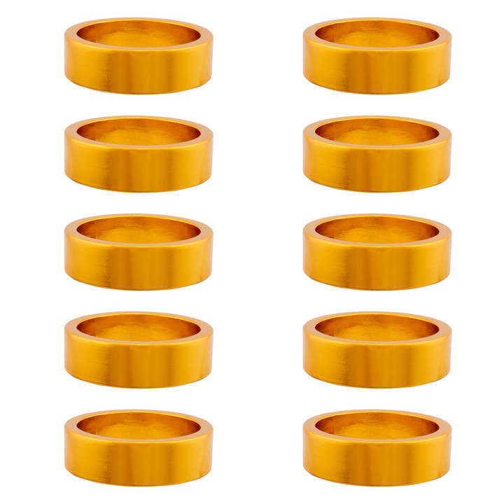 Origin8 Alloy Bicycle Headset Spacers 1-1/8" x 10mm Gold 35617