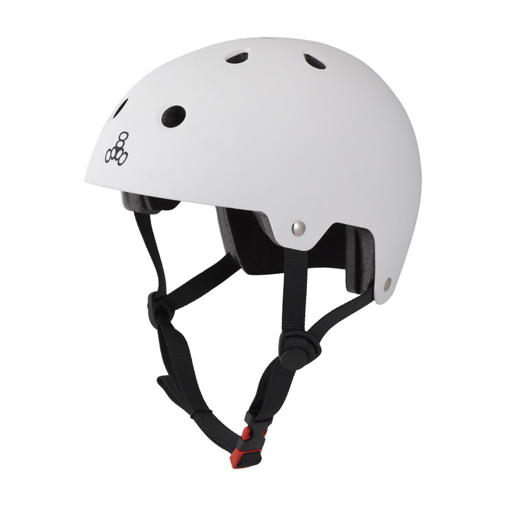 Triple Eight ABS Hardshell Helmet LG/XL 23.2 to 24" (59 to 61 cm) White 3018