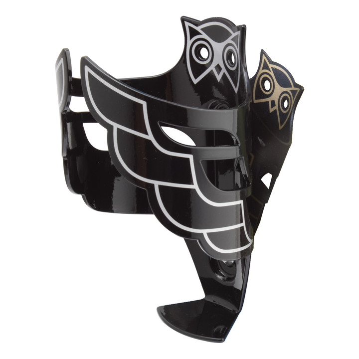 Aluminum Owl Water Bottle Cage Black/Silver 520