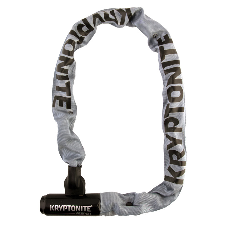 Kryptonite Keeper Series 7mm Manganese Steel Integrated Chain Lock Grey 001607