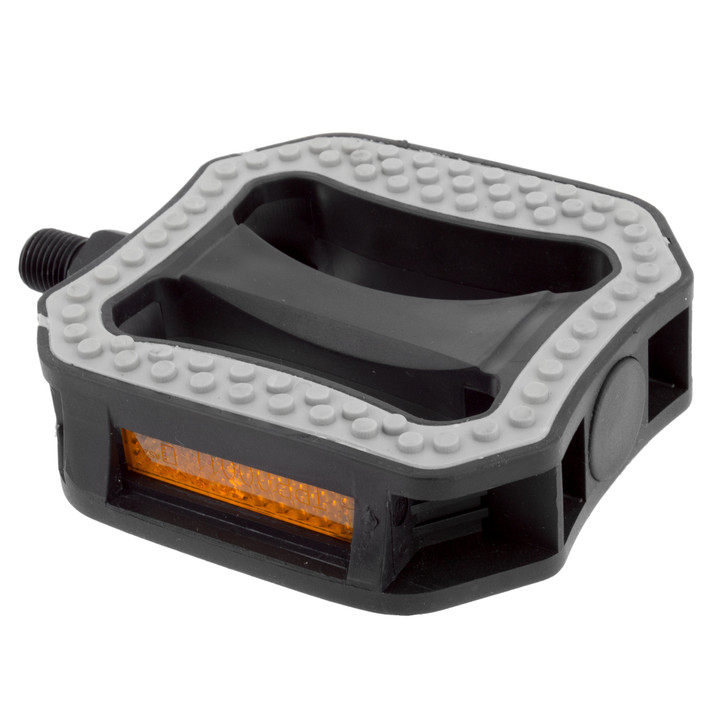 Sunlite ABS Platform Pedals Non-Slip Rubber, Boron Spindle 1/2" 41883