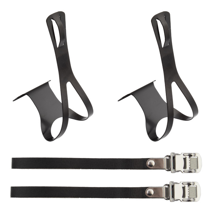 Sunlite Steel Bicycle Toe Clips Large Black 95908