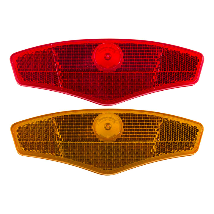 Sunlite Bicycle Wheel Reflector Set Amber/Red 91123