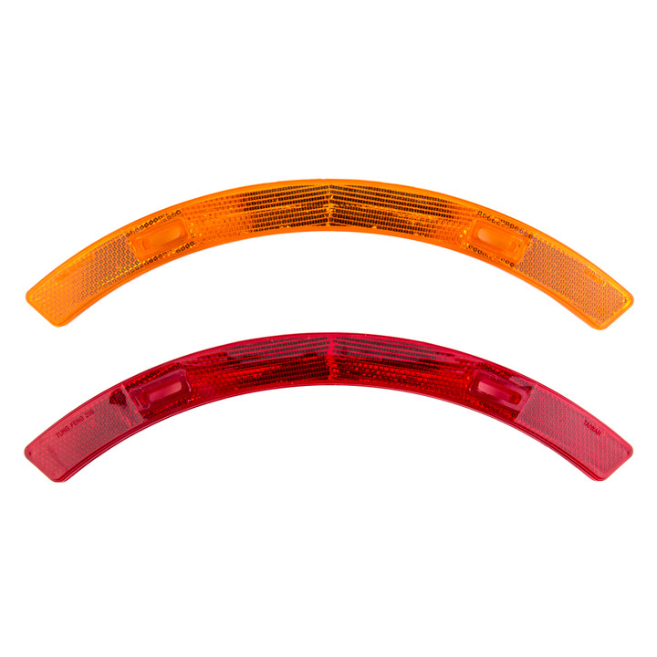 Sunlite Bicycle Wheel Reflector Set Long Red/Amber 9127