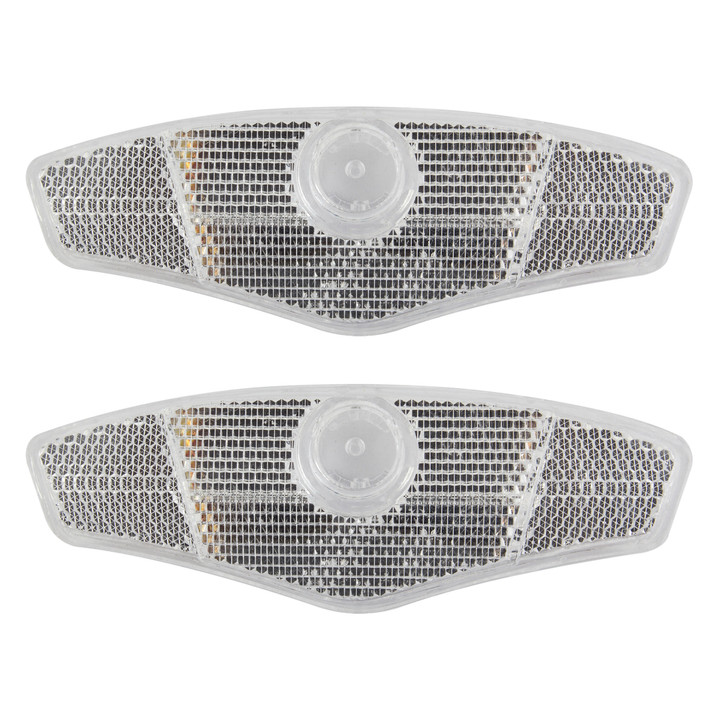 Sunlite Bicycle Wheel Reflector Set Short White 91738