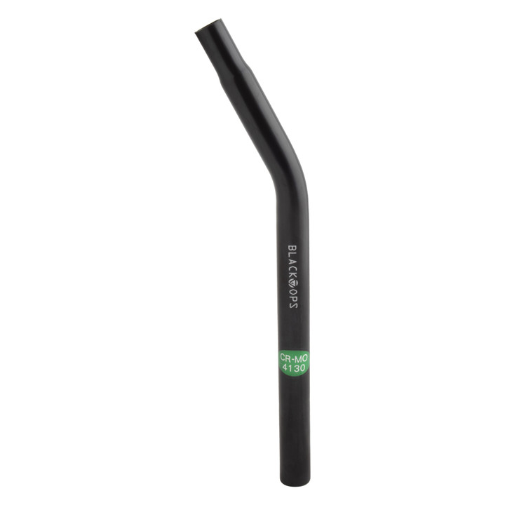 Black Ops BMX Chromoly Lay-Back Seatpost Black 25.4mm 380mm Black 52255